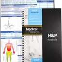 H&P notebook - Medical History and Physical notebook, 100 medical templates with perforations