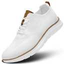 Mens Casual Dress Oxfords Shoes Fashion Mesh Work Business Walking Sneakers Comfortable Lightweight Soft Sole White Size 43