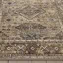BEIMO 2x3 Rugs for Entryway, 2x3 Area Rugs Non Slip for Bedroom ，Machine Washable Ultra-Thin Print Boho Vintage Aesthetic Carpet, Low Pile Mat with Non Slip Rubber Backing, Distressed 