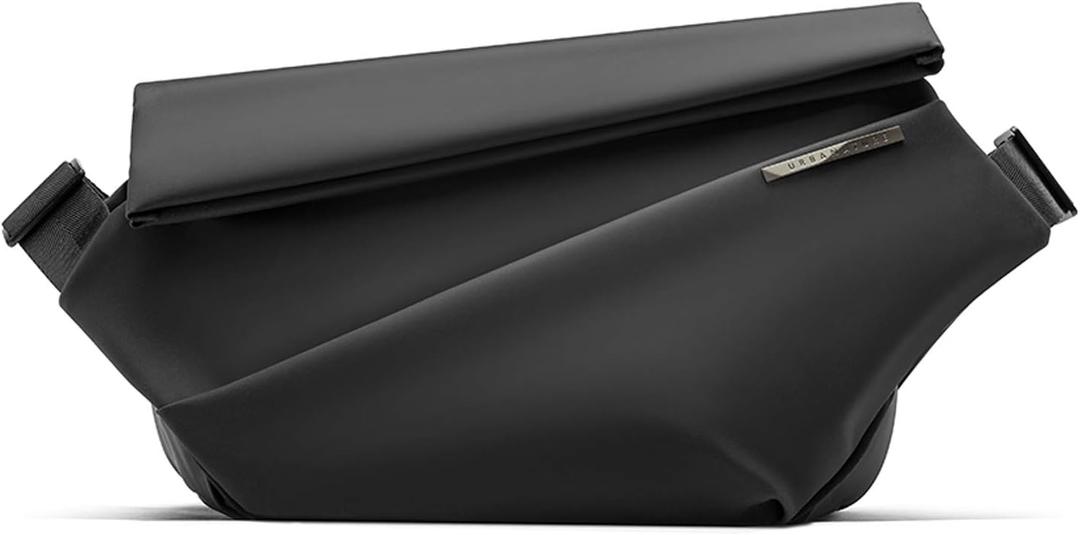 NIID Sling Bag,Crossbody Bag for Switch 2,Expandable Sling Bag Stylish,Waterproof Small Backpack Men,Multipurpose Chest Bag,Shoulder Backpack for Travel Work (Black)