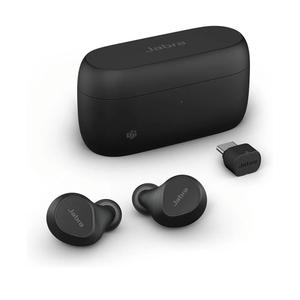 Jabra Evolve2 True Wireless in-Ear Bluetooth Earbuds with Active Noise Cancellation (ANC) and 4-mic MultiSensor Voice Technology - Microsoft Teams Certified, Works with All Other Meeting apps - Black