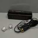 Dual Voltage(100~250V) Mini Hair Dryer Brush with European Plug Adapter for International Travel, Europe Travel Essentials for Women (Black)