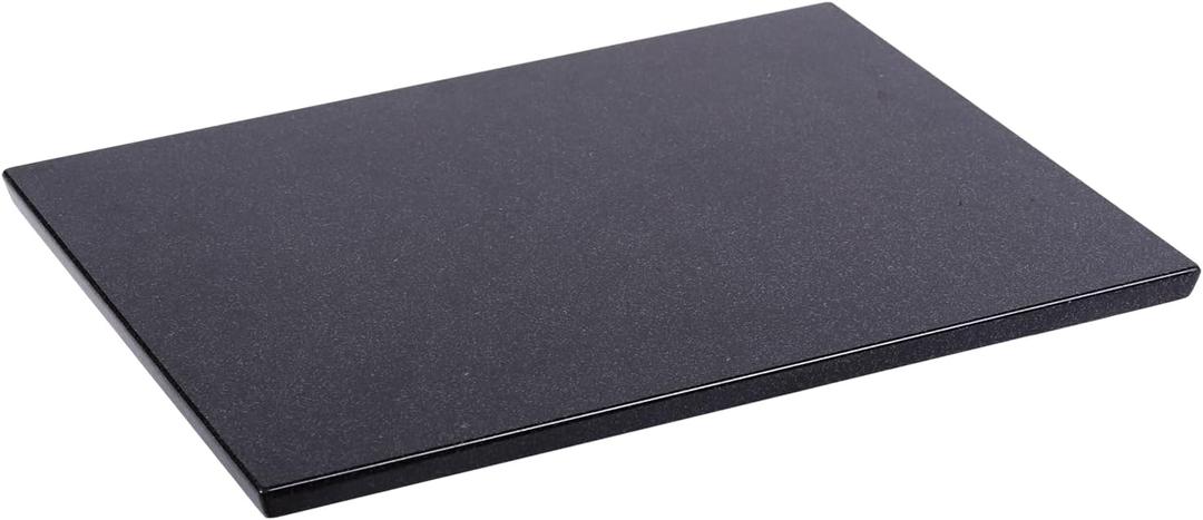 Koville African Natural Marble Cutting Board for Kitchen, 16x20inch Extra Large Hand Crafted Marble Slab for Cheese, Charcuterie, Pastry Board - Wedding Gift, House Warming Gift (Black Marble-Zimbabwe Black)