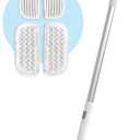 IRIS USA Cordless Electric Vibrating Mop Rechargeable with Water Spray, Multi-Surface Electric Mop with Four Reusable Washable Cleaning Pads