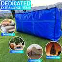 66 Gallon Extra Large Storage Bags, Huge Moving Bags Heavy Duty with Zipper and Stronger Handles, Big Foldable Duffle Bag for Travel - Waterproof Material Protects from Dust and Moisture - Storage