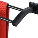 Alise Double Bath Towel Bars Towel Racks for Bathroom,Wall Mount Towel Holder Heavy Duty 16-Inch Towel Hanger Rail,GK9400-B SUS304 Stainless Steel Matte Black