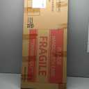 NeuType 44"x16" Wall Mounted Full Length Dressing Mirror, Polymer Frame, Black, No Stand