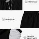 Actleis Womens Swim Shorts UPF50+ Board Shorts Quick Dry Beach Shorts Drawstring Sports Summer Bottom (Black, XL)