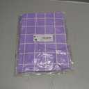 Rectangle Vinyl Table Cloth 30x48, Waterproof Elastic Fitted Tablecloth with Flannel Backing, Plastic Table Cover for Picnic, Camping, Outdoor, Lavender