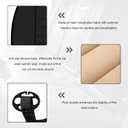 Car Seat Cushion, 1.2" Thick Comfort Memory Foam Auto Seat Pad with Non Slip Bottom, Breathable Driver Seats Pillow Pressure Relief Chair Cushion for Vehicle Office Home (Black)
