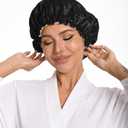 Silk Bonnet for Sleeping 2-Pack, Double Sided Adjustable Satin Cap for Curly Hair Women Men Unisex