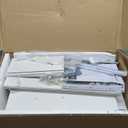 VASAGLE Custos Collection - 23.6 Inch Wide Nightstand with Charging Station, LED Lights, Modern Night Stand, Side End Table with Drawers, Open Shelf, 2 AC Outlets USB Ports, Cloud White