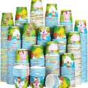 Skyley 600 Pack 3 oz Small Paper Cups Disposable Bathroom Cups Kids Mouthwash Mini Cold Beverage Drinking mugs for Party Home and Office Water Coolers(Farmhouse Style)