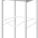 MOOACE 5 Gallon Water Jug Rack, 2 Tier Water Bottle Holder Organizer with Storage Shelves, Water Dispenser Stand Shelf for Office Kitchen Living Room, White