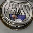 Deep Fryer Pot, 304 Stainless Steel Japanese Frying Pot with Oil Drain, Temperature Control and Lid, Tempura Deep Fryer Pot for Kitchen Stove/Induction Cooker French Fries Fryer Chicken 9.4"