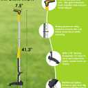 Luvenia Heavy Duty Stand Up Weed Puller Tool, Weed Removal Tool with 41.3" Long Handle & 4 Claw Steel Head, Garden Hand Weeding Tool-Easily Remove Weeds Without Bending, Pulling, or Kneeling