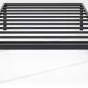NEW JETO Metal Bed Frame,Twin Size Bed Frame with Storage Space,Heavy Duty Sturdy Mattress Foundation,Easy Assembly,No Box Spring Needed, Black,12 Inch,Twin