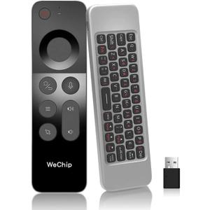WeChip W3 Air Mouse 4-in-1 W3 Voice Remote 2.4g Wireless Remote Control for Nvidia Shield/Android Tv Box/PC/Projector/HTPC/All-in-one PC