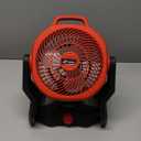 Battery Powered Fan Compatible with Milwaukee M18 18V Battery with AC Adapter (No Batteries), Up to 650 CFM,Variable Speed Battery Operated Fan,Low Noise 30dB Portable & Jobsite Camping Fans