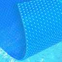Abimars 16 Mil Solar Pool Cover with UPF 50+ UV Protection, 6’ x 12’ Rectangle Pool Solar Blanket for Inground & Above Ground Pools, 1600 Series, Heat/Chemical Resistant Cover, Blue