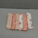 GLLQUEN BABY Receiving Blanket Boy Cotton Muslin Swaddle Blankets Girl Newborn Squares Breathable & Soft Thin Baby Blankets Cloths Double Absorbent Infant Swaddling Wrap - 6 Pack (Rainbow)