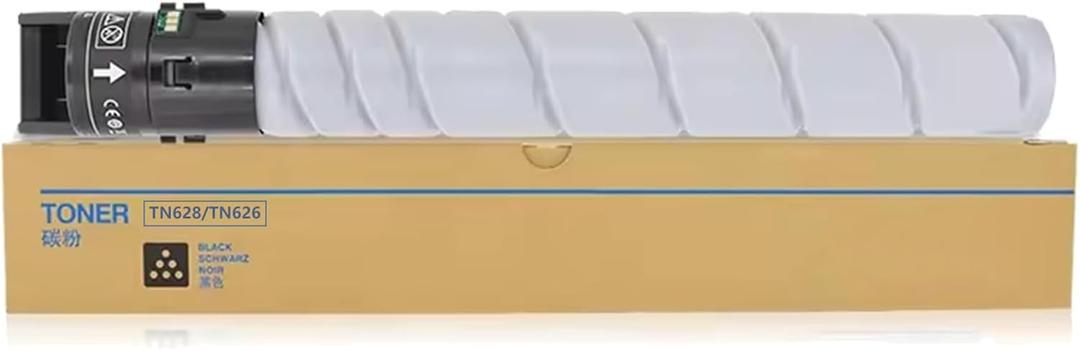 1PK TN626 TN628 TN-626 TN-628 Black Toner Cartridge Compatible for Konica Minolta bizhub 450i 550i 650i C450i C550i C650i Printer
