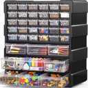 Drawer Organizer Craft Organizers and Storage with Dividers Labels Thicker | Small Parts Organizer Storage Hardware Screws Nuts Bolts Building Bricks Teacher Toolbox Charms Beads Scrapbook with Labels