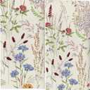 Wildflower Floral Fall Kitchen Towels Set of 2  16x24 Inches Dish Towels, Drying Cloth Hand Towels for Farmhouse Kitchen Bathroom, Seasonal Decorative Linens (017)