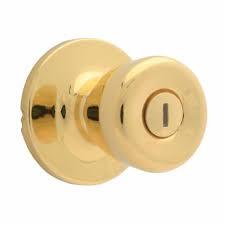 NEW Atlas Tulip Style Exterior Entry Door Knob Polished Brass - Includes 2 Keys