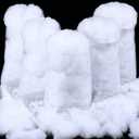 Shappy 14.11 Ounce/ 400 g Christmas Fake Clouds Snow Decoration Artificial White Cloud Fiber Faux Fluffy Snow Indoor Soft Artificial Fake White Cotton Winter Craft Decor Xmas Tree Village Displays