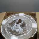 QTLILMNT 4-Light Large White Rattan Chandeliers, 22.8in Boho Coastal Pendant Lights, Woven Hemp Rope Hanging Ceiling Lights, 3-Tier Wicker Lighting Fixture for Kitchen Island, Dining Room, Living Room