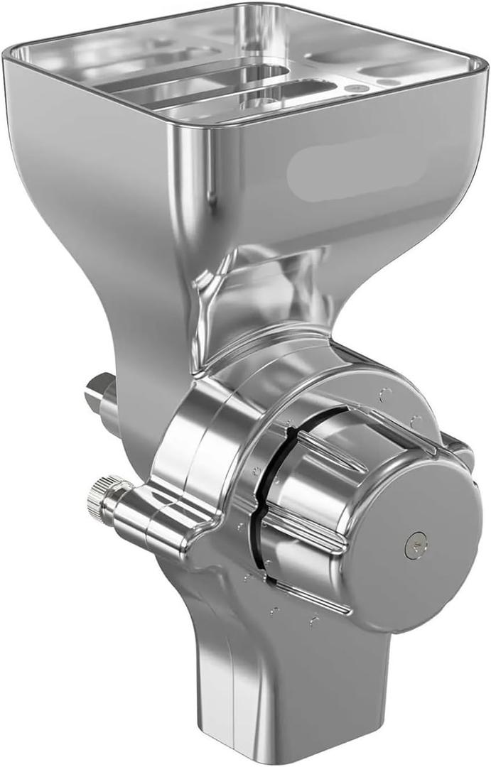 All Metal Grain Mill Attachment Fit,Compatible for KitchenAid Stand Mixer, 12-Level Adjustable Flour Mill Grain Grinder