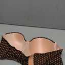 Dvpol Strapless Bra 40DDD Bras for Women Push up 40F Coffee & Heart