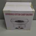 Mini Cotton Candy Maker Machine - Easy to Use & Clean, Quiet Floss Maker for Kids, Christmas Gift, Birthday Party, Home Use - Includes Sugar Scoop & Sugar Floss Sticks (Sugar Not Included) (White)