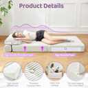 Folding Sofa Bed,No Wall Required Foldable Lounger for Apartment, Single