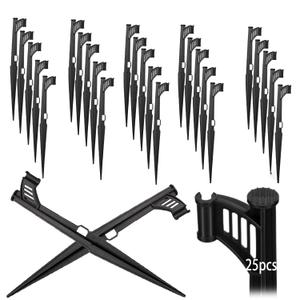 Drip Irrigation Stakes for 1/4 Inch Drip Irrigation Tubing. Drip Line Stakes Suitable for Garden,Flowers,Plants, Vegetables Drip System Parts(25PCS)