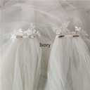 Wedding Capes Lace Bridal Veils Appliques Bridal Wraps Cathedral Length Wedding Cloak (White), Size: 3 Meter