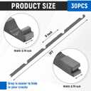 Pushglossy 30 Pcs 9 in Outside Metal Roof Foam Closure Strips Classic Rib Profile Foam for Metal Roofing R Panels 3 ft Long Corrugated Metals Roof Closure Strips Weatherproof Seal to Block Gaps, Noise
