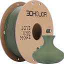 3DHoJor Matte PLA Filament 1.75mm, Upgrade 1kg Cardboard Spool PLA Filament 1.75 PLA 3D Printing Filament, Print with Most 3D Printers 3D Filament-Olive Green