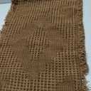 Non Slip Bath Mats for Bathroom Soft Absorbent Boho Bathroom Rugs with Tassels Waffle Bath Mat Machine Washable Dark Brown, 1'6" x 2'6"