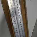 8 ft H x 2 in W Square Sign Post with 7/16" Dia Mounting Holes Galvanized Steel Metal Poles Outside Rust Resistant Industrial Perforated Tube for Street, Parking, Construction (Silver)