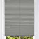 BlindsAvenue Cellular Honeycomb Cordless Shade, 9/16" Single Cell, Light Filtering, Antique Pewter, Size: 68" W x 72" H