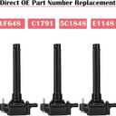 Set of 6 Ignition Coil Packs & Iridium Spark Plugs for Dodge Grand Caravan Durango Journey Jeep Cherokee Wrangler Chrysler Town Country 300 Charger 3.6 Replaces UF648 UF709
