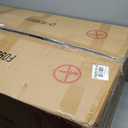 Ottoman Storage Ottoman Bench Semi PU Synthetic Leather Footrest Footstool with Hinged Lid for Living Room, Bedroom, Entryway, White and Black-2, 35"X23.5"X17.5"