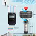 Pond Fountain Pump for Outdoor Pond 1HP 750W 15000 GPH Submersible, 360 Circulation & Oxygenation, Dual Spray, Garden, Backyard, Fish Pond, Irrigation