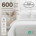 California Design Den Queen Size Sheet Set - Luxuriously Soft 600 Thread Count Sateen, 100% Cotton Sheets, Deep Pocket Bedding Set with All Around Elastic for a Snug Fit - True Ivory