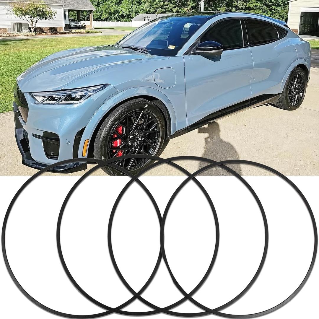 DREAMOTOR Wheel Rim Protector Set of 4, 20 Inch Alloy Rim Guards for Car Rims Compatible with Tesla Model Y 3 S Honda CRV Dodge Charger Toyota Ford Mustang Mach-E Explorer 3 Series X5 Hyundai Audi A4