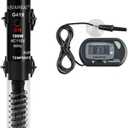 AQUANEAT Aquarium Heater, 100W Fish Tank Heater, Adjustable Submersible Water Thermostat with Digital Thermometer