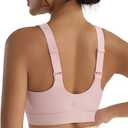 RUNNING GIRL Adjustable Straps High Impact Sports Bra for Women,High Support Workout Sports Bras with Sewn in Pads XL
