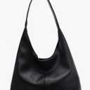 Hobo Bags for Women Slouchy Tote Bag Soft Casual PU Leather Shoulder Purses 2pcs Work Everyday Handbags